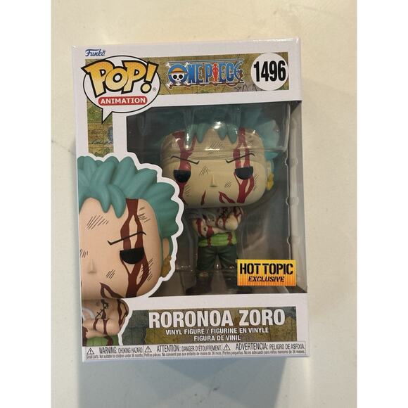 Funko Pop! One Piece Roronoa Zoro #1496 Hot Topic Exclusive #4 - Picture 1 of 8